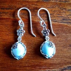 Blue Larimar Earrings